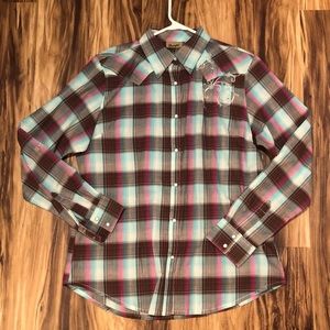 Women’s WRANGLER Button Up Shirt w/ Embroidery